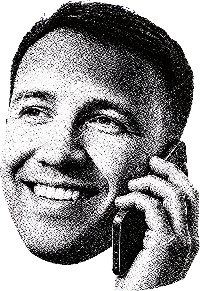 Markus von Praxisflow am Telefon